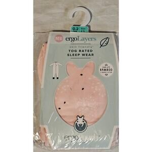 New ErgoPouch ErgoLayers Baby Sleepwear 0.2 TOG Bamboo Cotton Size 2Y Pink